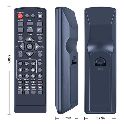 Remote Control For Ematic AT103B Digital TV Converter Box