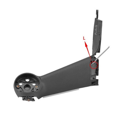 Black  Replacement Rear Left Motor Arm Repair Part For DJI FPV Drone