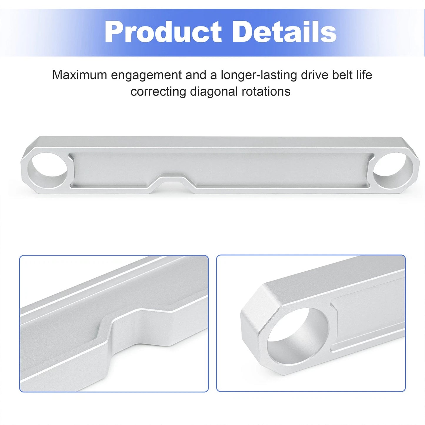 Clutch Shaft Alignment Tool For Polaris RZR XP 1000, XP 4 1000 2014-2023 Silver