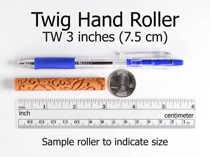 MKM Pottery Tools Wood Twig Rollers for Clay (Tw-33 Winter Tw-33 Woods