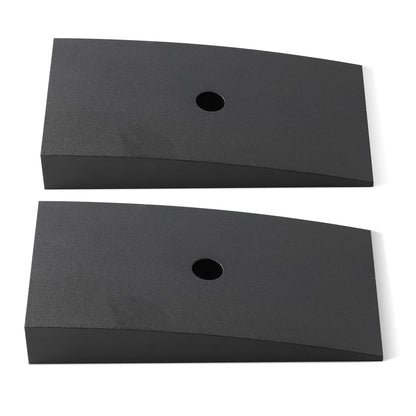Rear Suspension Leaf Spring Shim Kit Rear 6 Degree, 2.5 Inches Wide Black