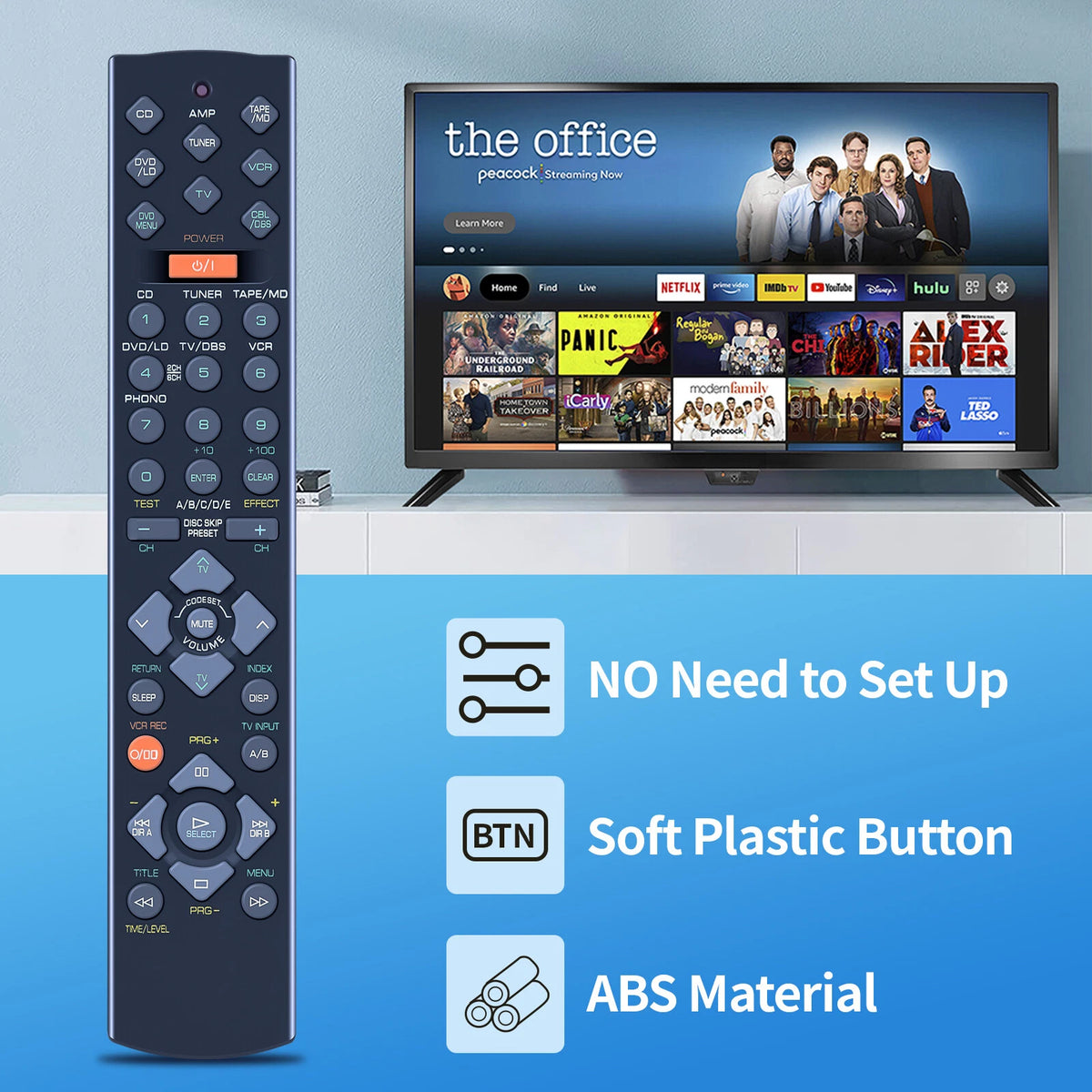 RAV202 V342600US For Yamaha AV Receiver Remote Control RX-V395 HTR-5130
