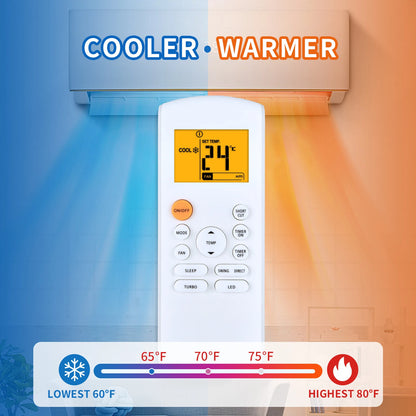 RG57B1/BGE Remote Control For Midea MRCOOL FRIMEC Klimaire Air Conditioner