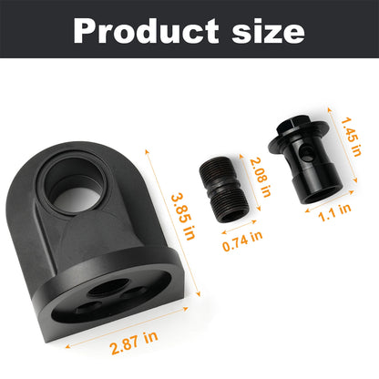 M-6880-B50 90 Degree Billet Oil Filter Adapter for 1965-1995 Ford Mustang