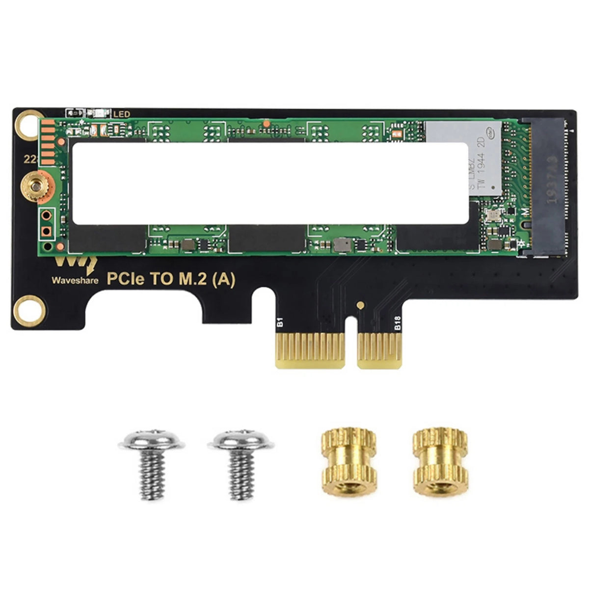 CM4 PCIe to M.2 Adapter Card Upgrade Hard Drive for NVME M.2 SSD With LED Light