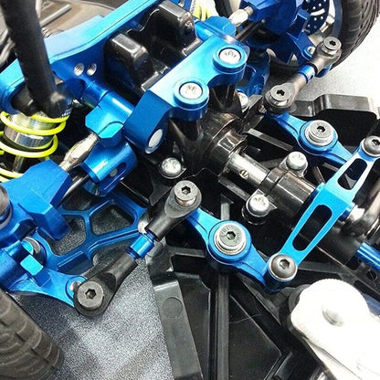 3Pcs Aluminum Steering Rod Link Rod Tie Rod For Tamiya TT-02 TT02 1/10 RC Car