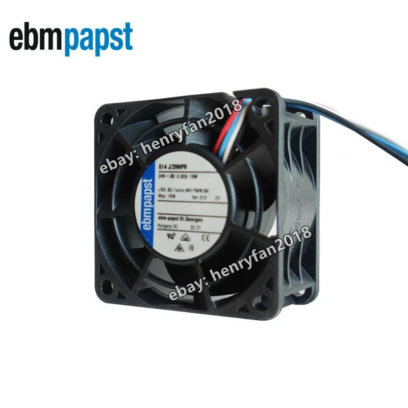 Ebmpapst 614J/2HHPR Axial Fan DC 24V 15W 620mA 60*60*32MM 4-wires Cooling Fan