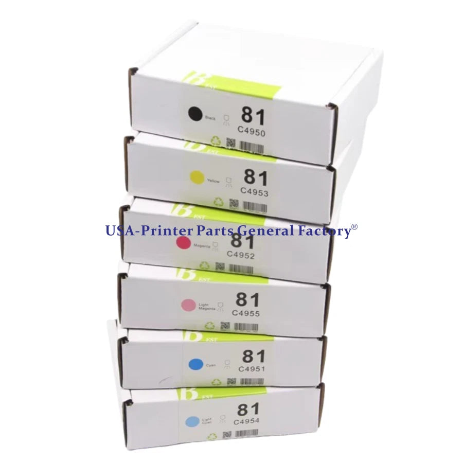 6PC/SET HP 81 Printhead Compatible For HP 5000 5500 5000PC 5500ps
