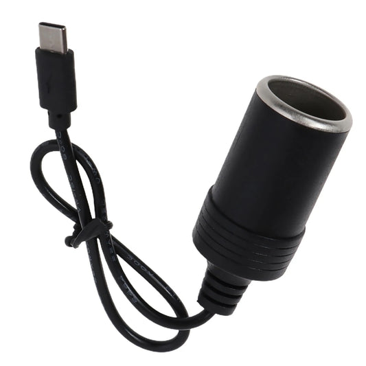 USB-C PD Type C Port to Car Cigarette Socket Adapter For Driving Recorder