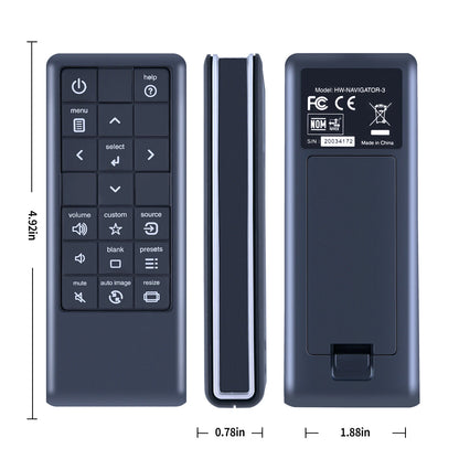 HW-NAVIGATOR-3 Remote Control For InFocus Projector IN112 IN114 W240 W260