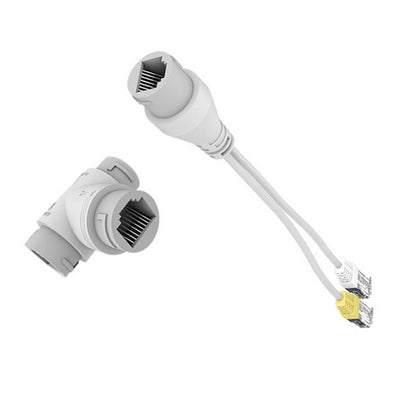 1Set POE Splitter 2-in-1 Network Cabling Connector Three-way RJ45 Connector