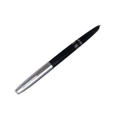 Black 138mm Wing Sung 601 Steel Cap Vacumatic Fountain Pen F Nib 0.5mm Ink Pen;