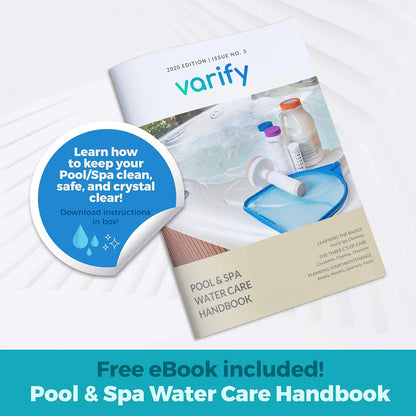 Varify 7 in 1 Pool and Spa Test Strips- Easy to Use Water Testing 100 Strips