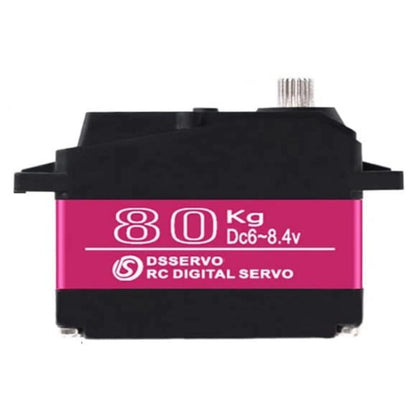 1x High Torque Waterproof 80KG Digital Servo With 18T Servo Arm for 1/5 RC Car