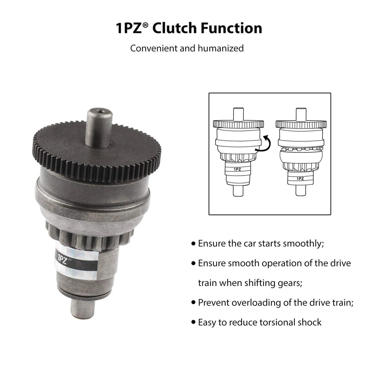 1PZ BE5-001 ATMT1-170 Starter Clutch Bendix for GY6 49cc 50cc 139QMB 1P39QMB...