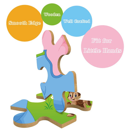 Chafin Puzzles for Kids Ages 3-5 Toddler 20 pieces, 5.9x 0.2 inches
