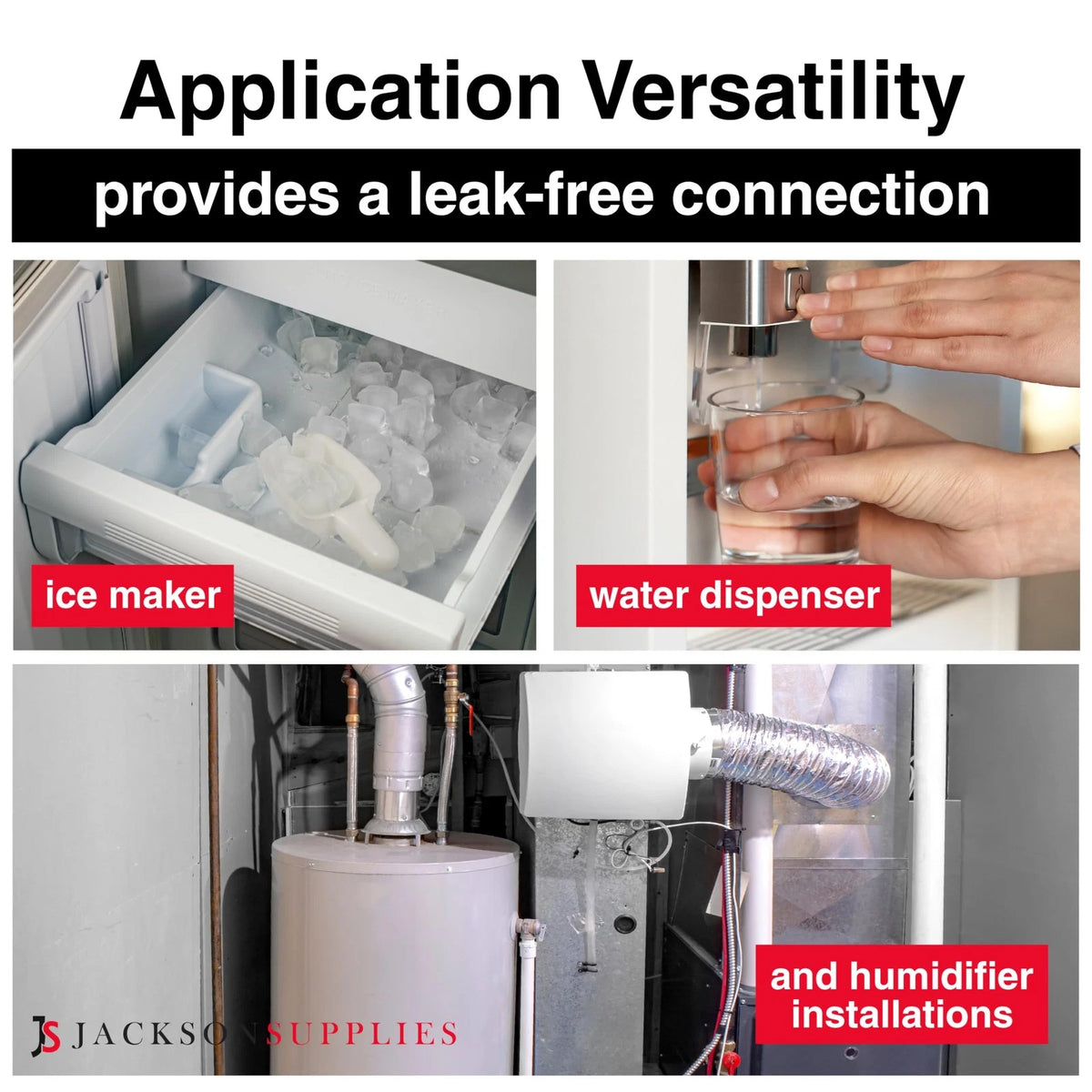 Ice Maker Supply Line and Humidifier Installation Kit for Refrigerators &...