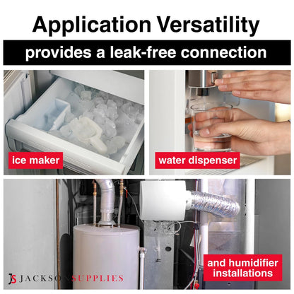 Ice Maker Supply Line and Humidifier Installation Kit for Refrigerators &...