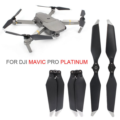2Pair Silver/Platinum Propellers Replacement For DJI Mavic PRO Platinum Drone