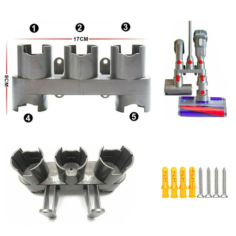 Wall Mount Accessory Tool Holder For Dyson V7 V8 V10 Attachment Storage Rack q