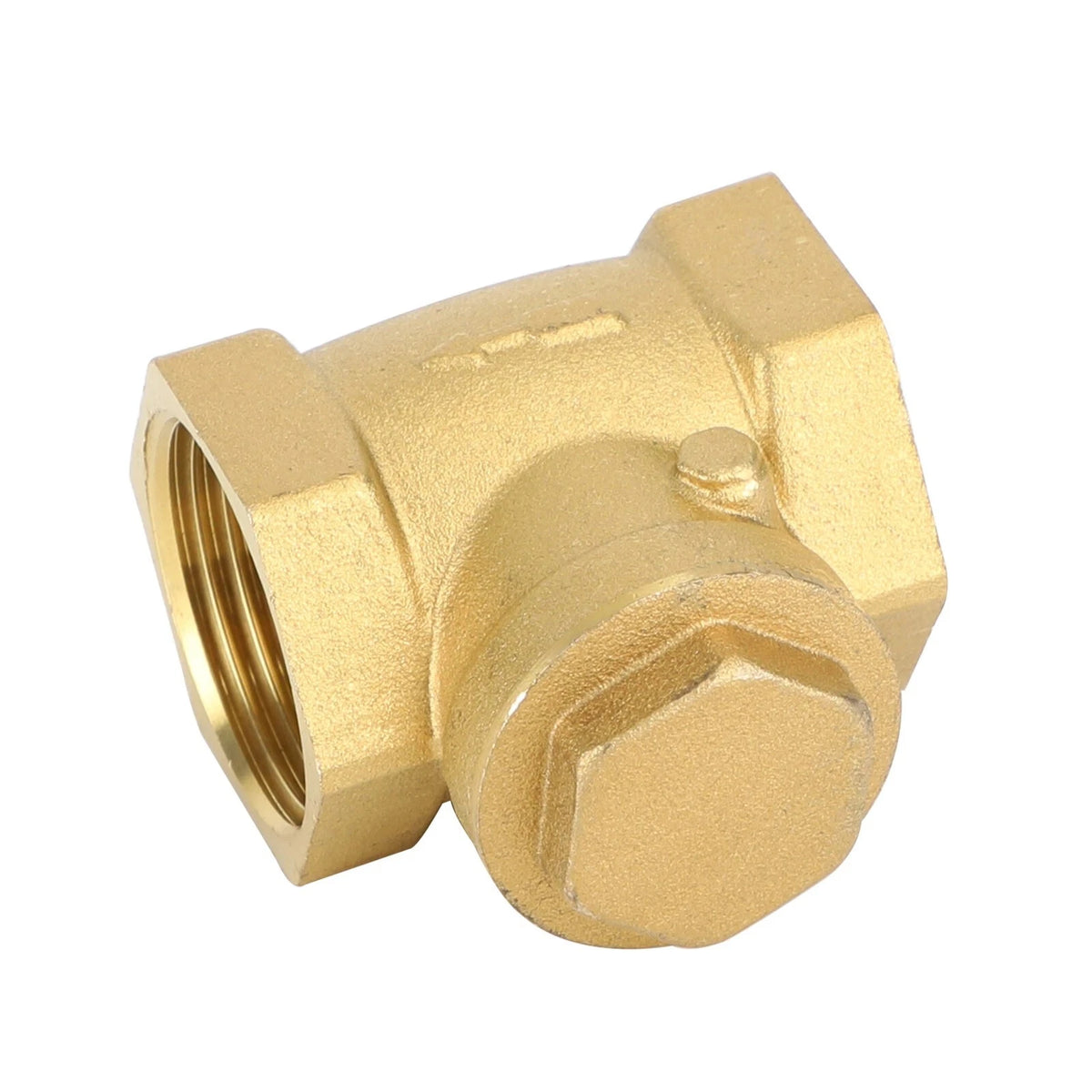 1PC Brass 1 Inch Check Horizontal Valve NPT Threaded Water Medium
