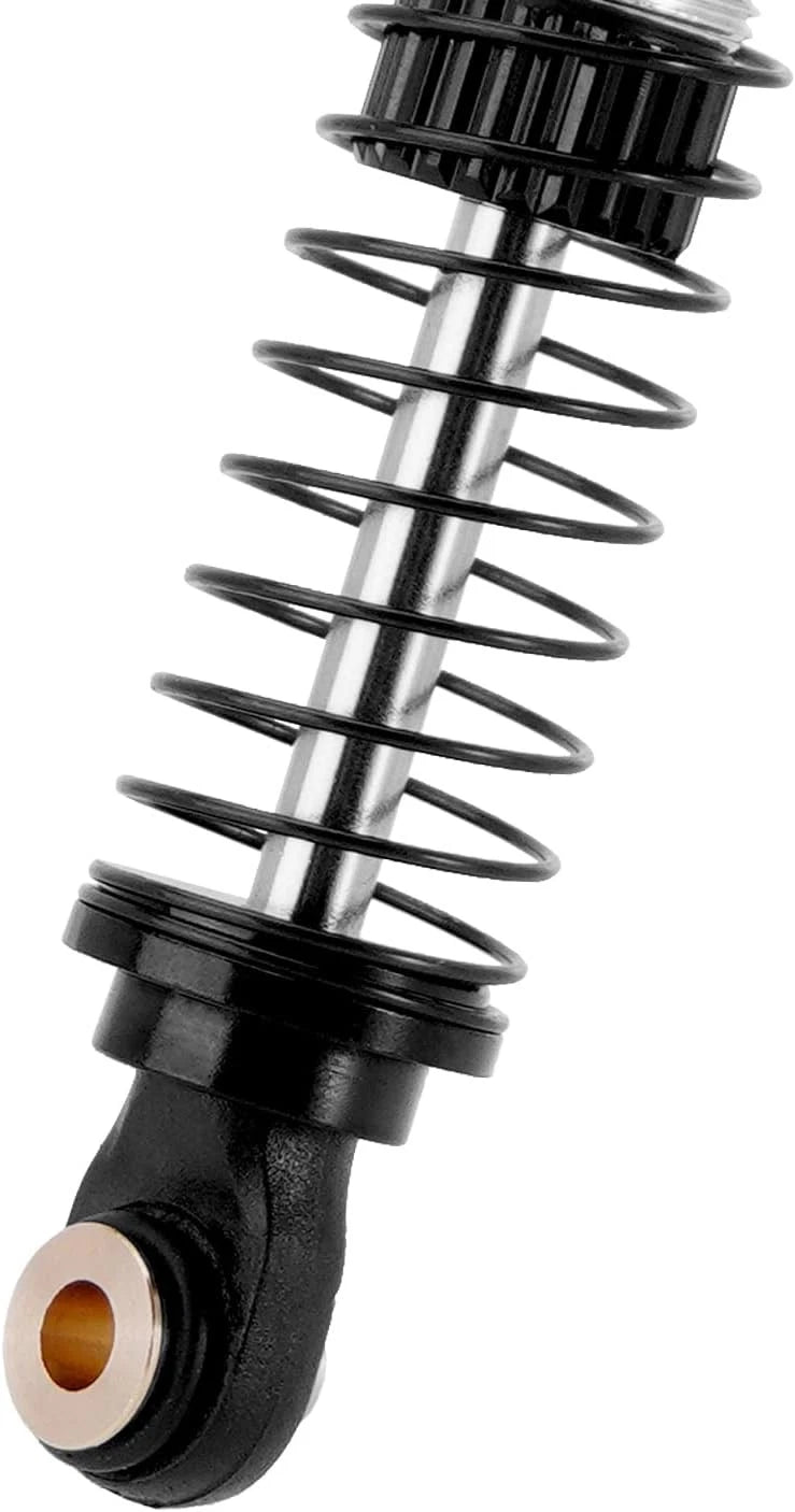 INJORA 59MM Shocks Long Threaded Shock Absorber Oil Damper for TRX4M Black
