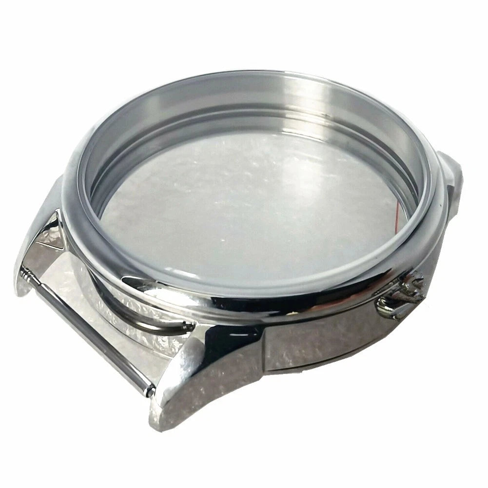 42mm Stainless Steel Watch Case Set With Crown For ETA6497 6498 ST3600 Movement