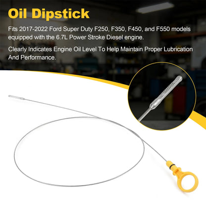 Oil Level Indicator Assembly HC3Z-6750-B for 2017-2022 Ford Super Duty 6.7L
