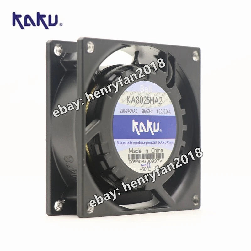 KAKU KA8025HA2 Axial fan 220/240V 0.10/0.06A 80*80*25MM Cooling fan Ball bearing