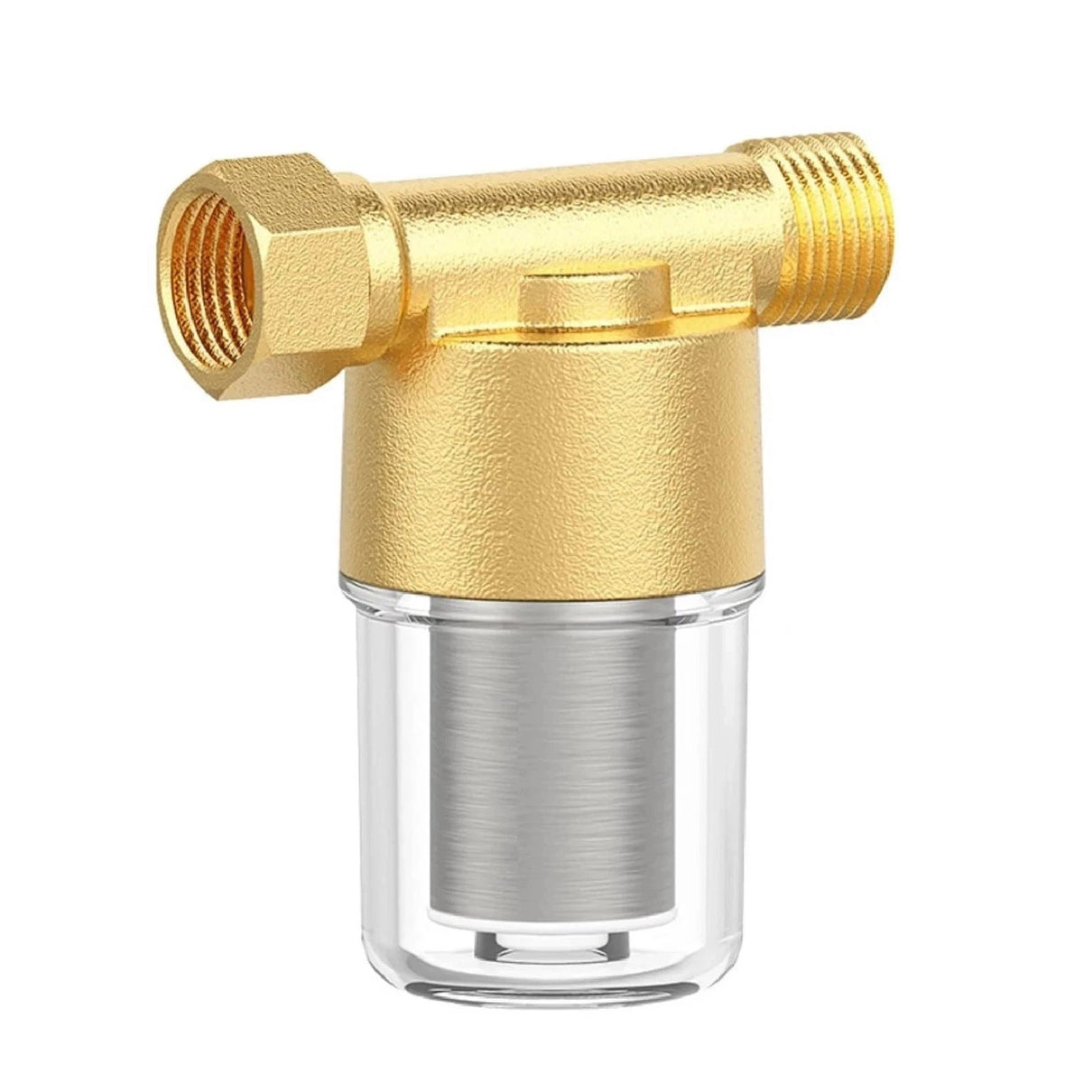Brass Sediment Filter for Water Heater 40 Micron 1/2 Inch 3/4 Inch Clean Meshes
