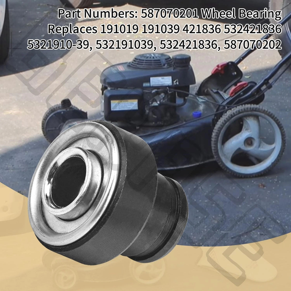 (2) 587070201 Wheel Bearing, Replaces 191019 191039 421836 532421836...