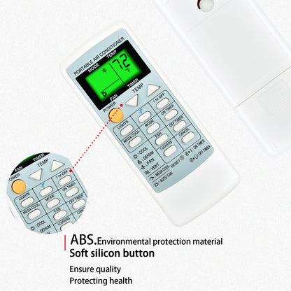 Remote Control For Sharp Air Conditioner CRMC-A805JBEZ CRMC-A663JBEZ w/Backlight