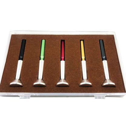 5PCS Professional Oiler Pen Needle Metal Tip With Dust Cap Watch Repair Tool