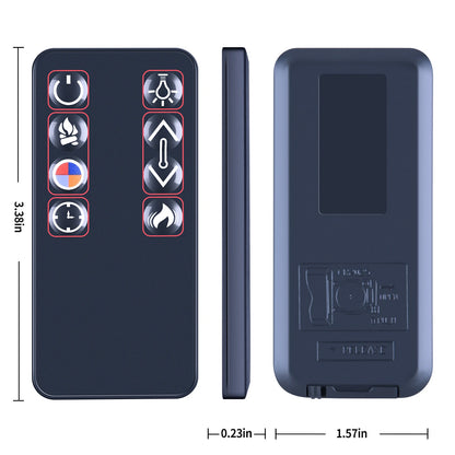 Replacement Remote Control For Real Flame Vivid Flame Electric Fireplace Firebox