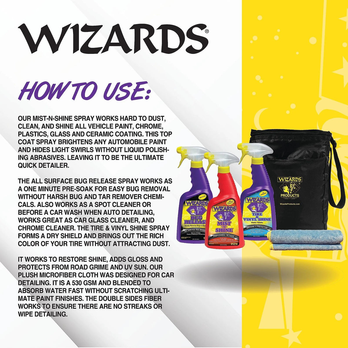 Wizards Automotive Quick Kit - 5-Piece 66 Ounce (Pack of 1), (5 pc)