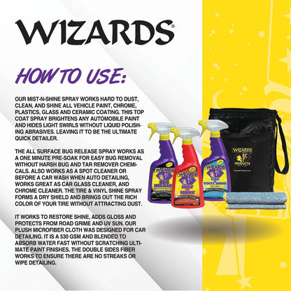 Wizards Automotive Quick Kit - 5-Piece 66 Ounce (Pack of 1), (5 pc)