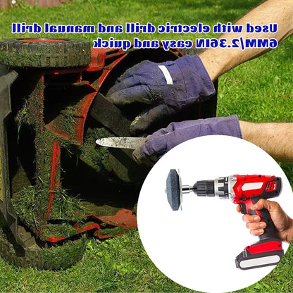 HIMOEPA Lawn Mower Blade Sharpeners, Upgraded Assist silver