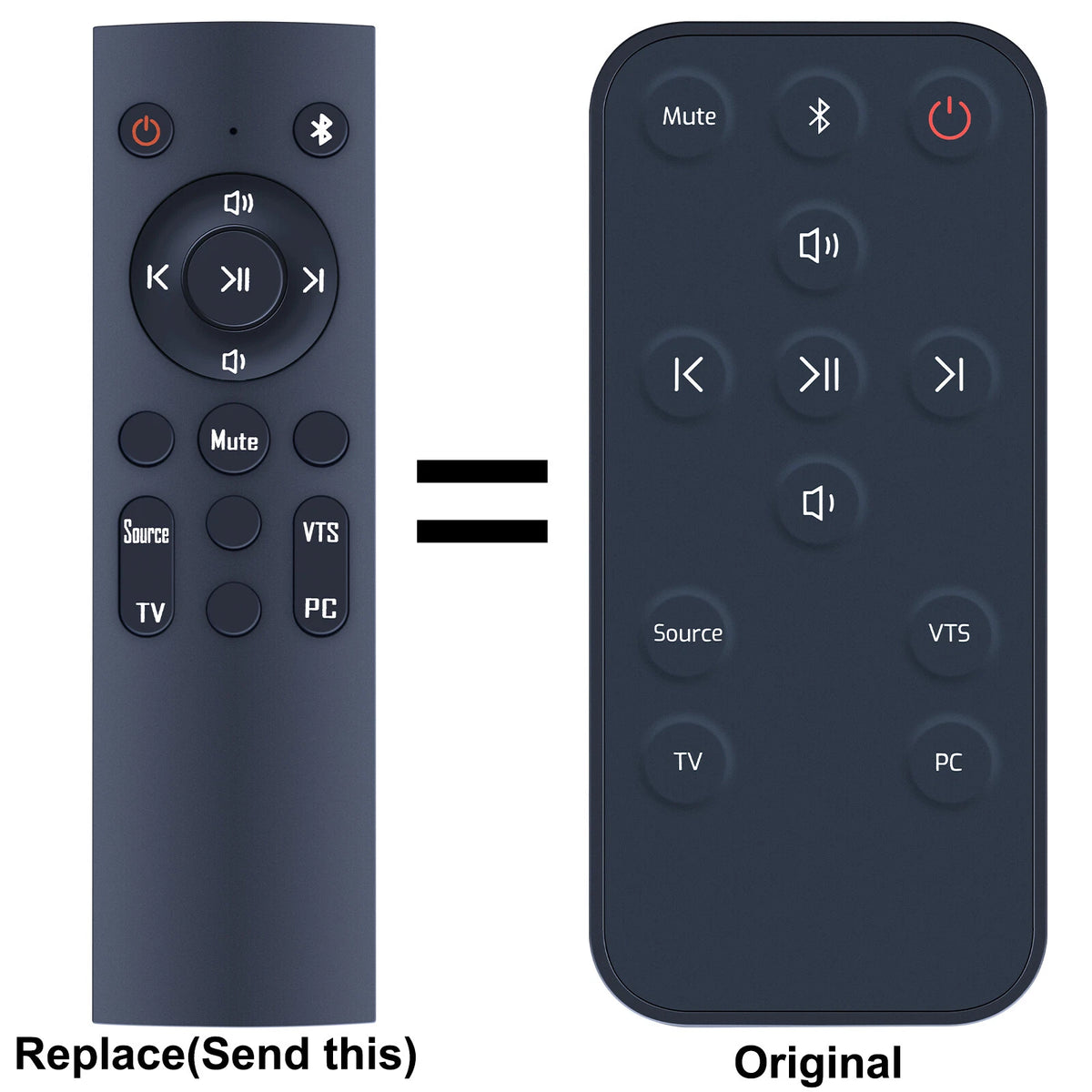Replacement Remote Control For OXS Thunder Lite PC Gaming Soundbar