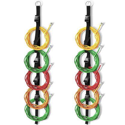 Wowangce 2 Pcs Extension Cord Organizers and Storage Garage Black