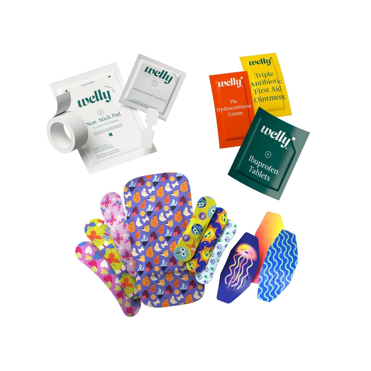 Welly First Aid Kit | FSA Eligible | 130 Count (Pack of 1),