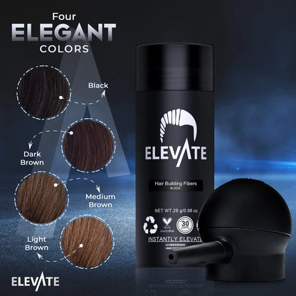 ELEVATE Hair Perfecting 2-in-1 Kit | Set Includes Natural 2 Piece Set, Black