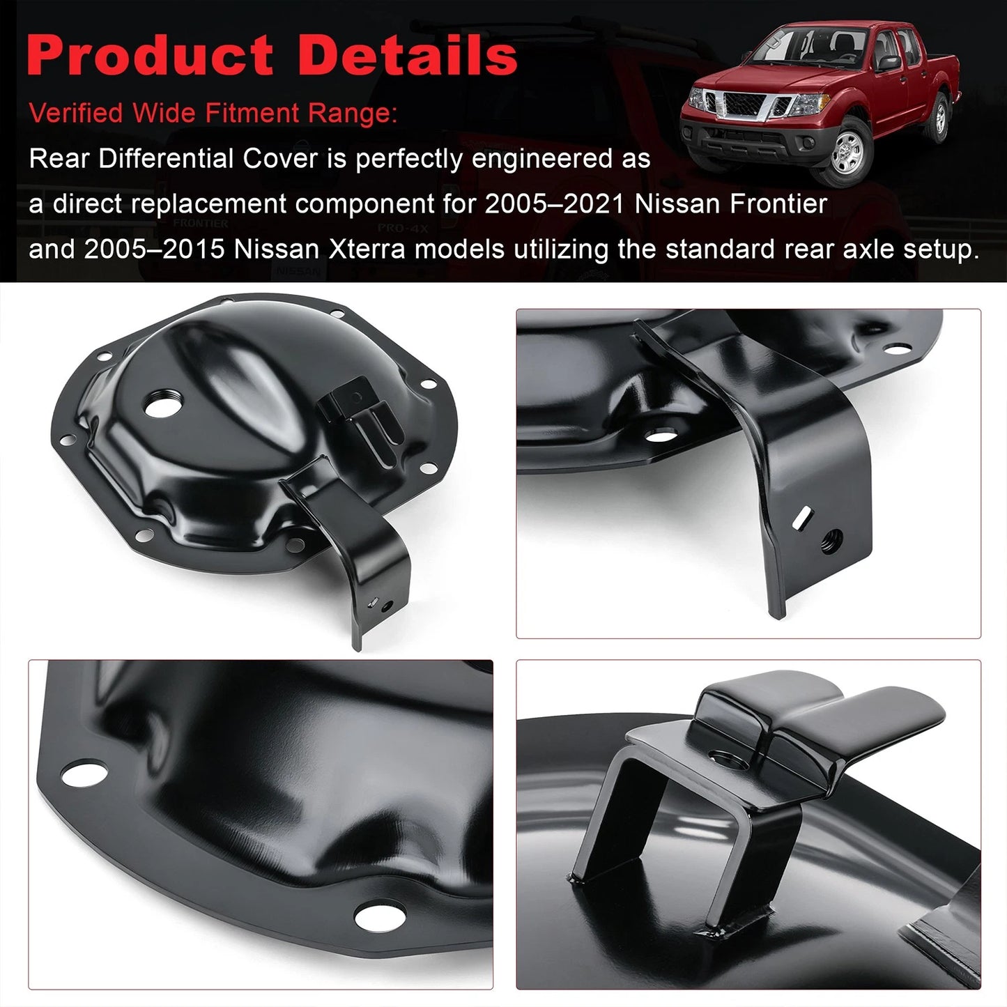 38350-EC010 Rear Differential Cover Fits Nissan 2005-2015 Xterra 8-Bolt C200K