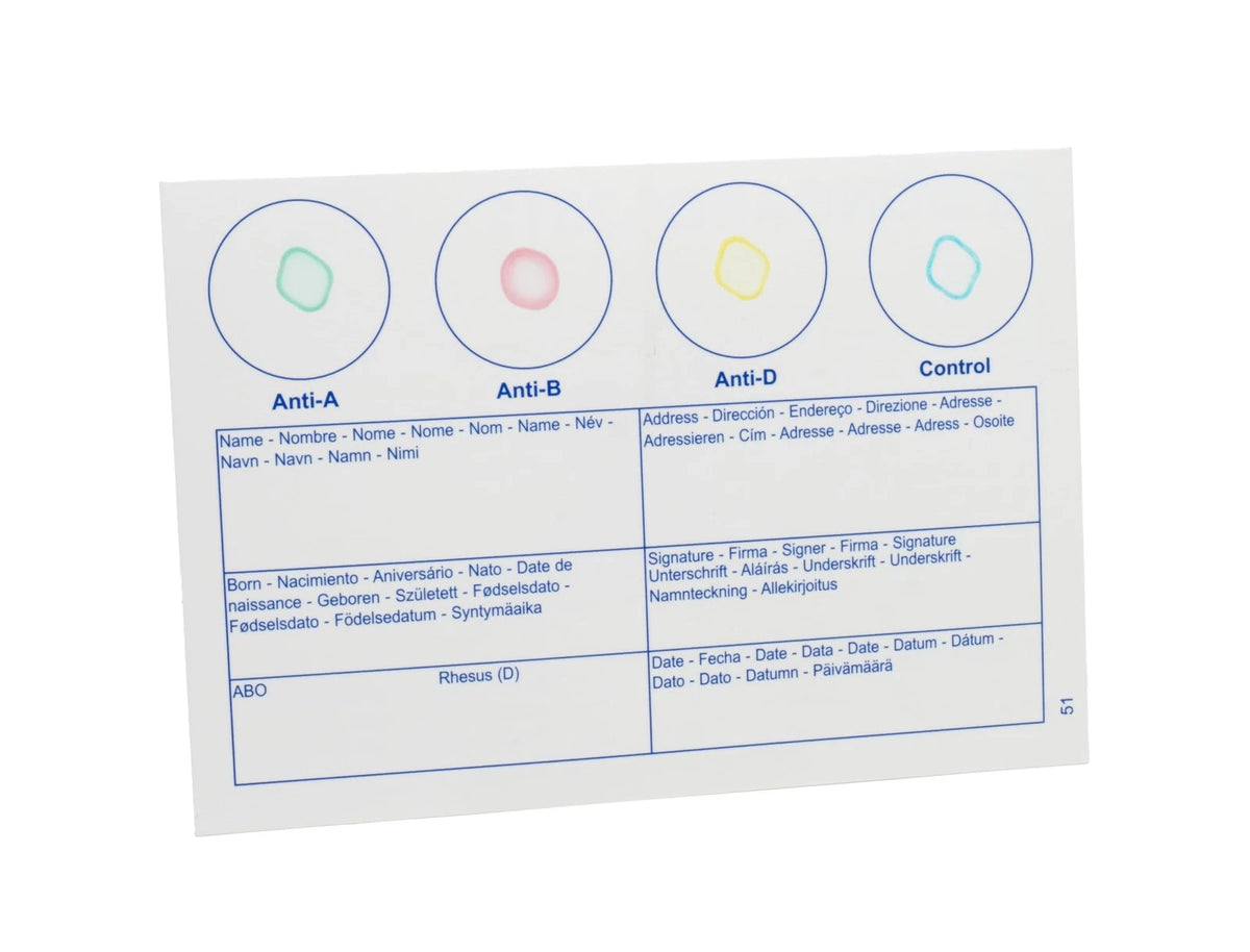 Eldoncard Blood Typing Kit, 2 Test Pack, Know Your Type, 2 Piece Set