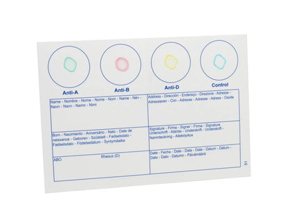 Eldoncard Blood Typing Kit, 2 Test Pack, Know Your Type, 2 Piece Set