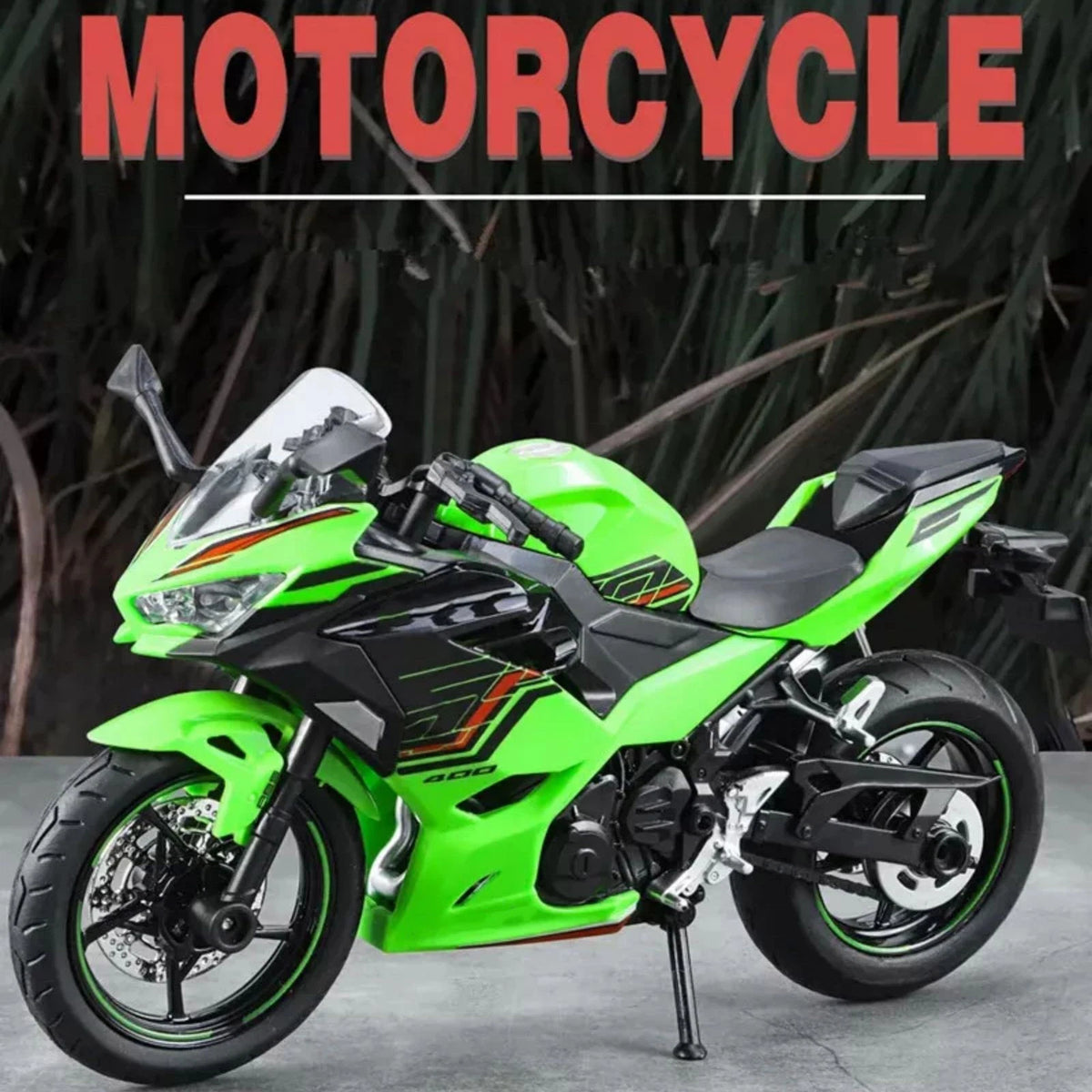 1/12 Scale Alloy+PC For Kawasaki Ninja 400 Motorcycle Model Finished Decoration