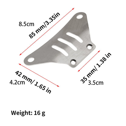 1/10 RC Car Stainless Steel Front Rear Chassis Armor Protector For Tamiya TT-02