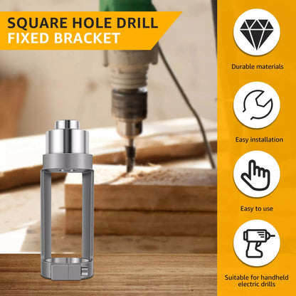 Square Hole Drill Bit Adapter Part Professional Woodworking Tool Electric