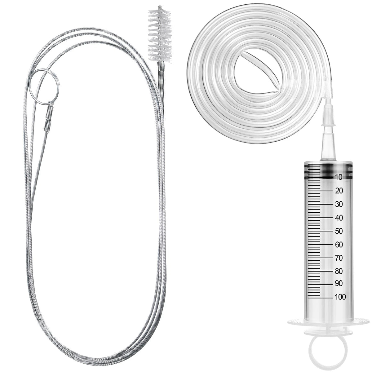 Gisafai 3 Pcs 59'' Refrigerator Cleaning Kit with 100 ml Ice Water Tube