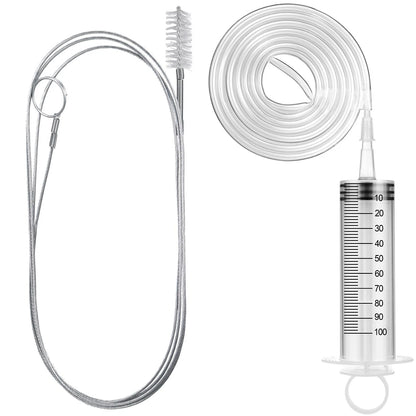 Gisafai 3 Pcs 59'' Refrigerator Cleaning Kit with 100 ml Ice Water Tube