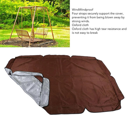 Outdoor Swing Canopy Waterproof Porch Top Cover Replacement Proof for Brown